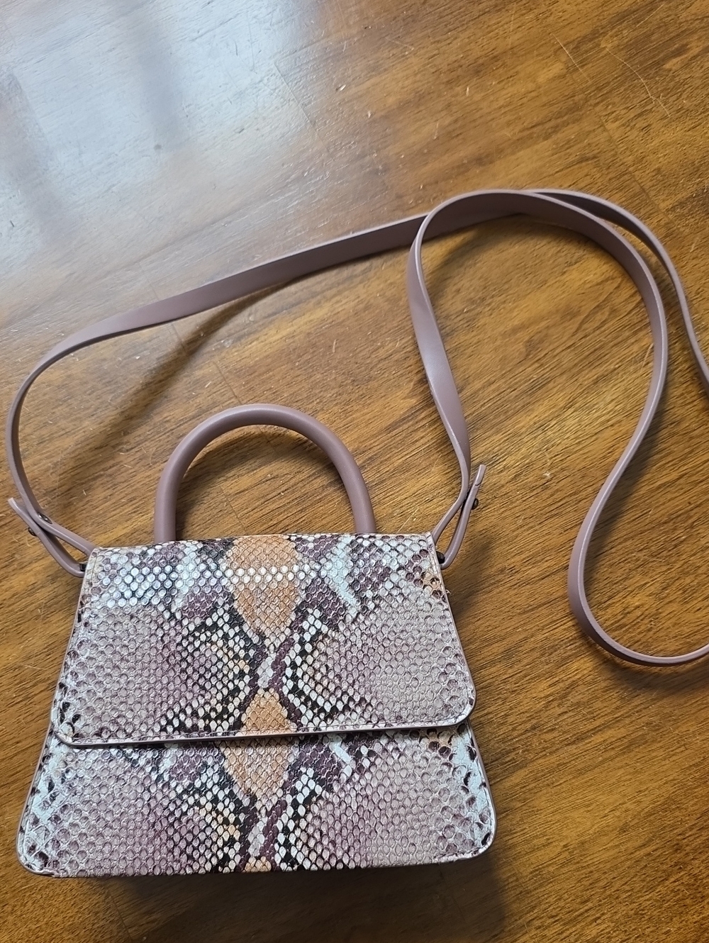 NWOT A New Day Mini Snake-Print Crossbody Bag